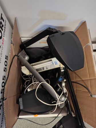 Fire kasser bordlamper, assorterede