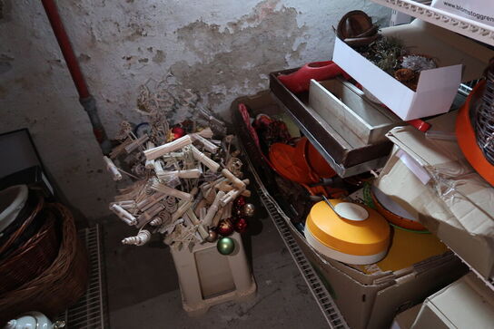 Div. Dele til dekorationer, pyntegenstande, service KONGENS LYNGBY m.m.