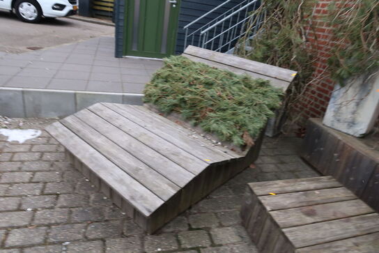 Liggestol samt bænkmoduler