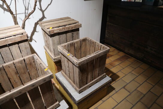 Div. Trækasser, stol, tørrede grene m.m.