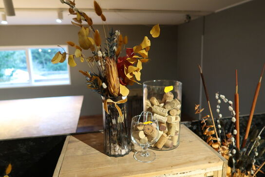 3 stk. vaser med blomster