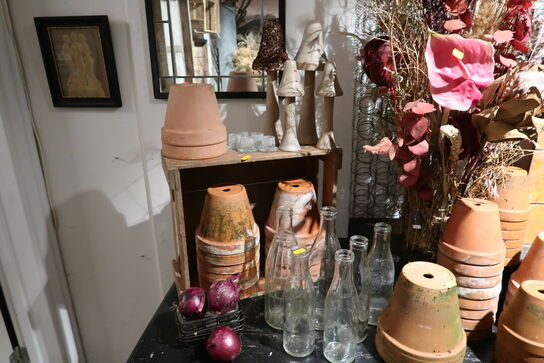 Div. Krukker, vaser, trækasser m.m.