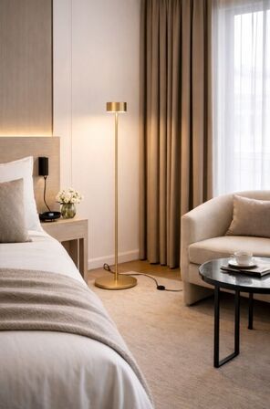 Frandsen bespoke floor lamp messing 128044(ubrugt)