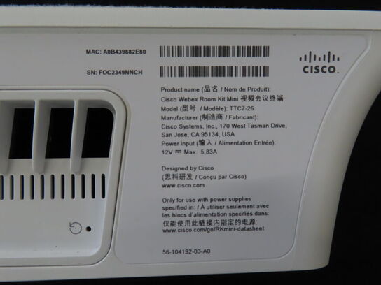 Konferrencesystem CISCO Webex Room Kit Mini (MOMSFRI)