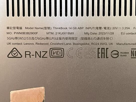 Bærbar LENOVO ThinkBook 14 G6 ABP