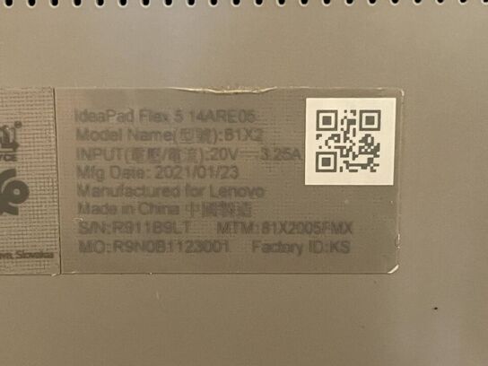 Bærbar LENOVO IdeaPad Flex 5 14ARE05