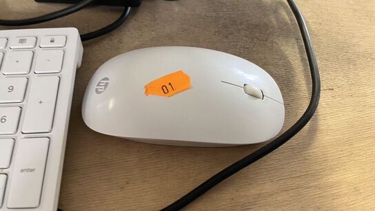 24" HP All-in-One PC + Mus, Tastatur