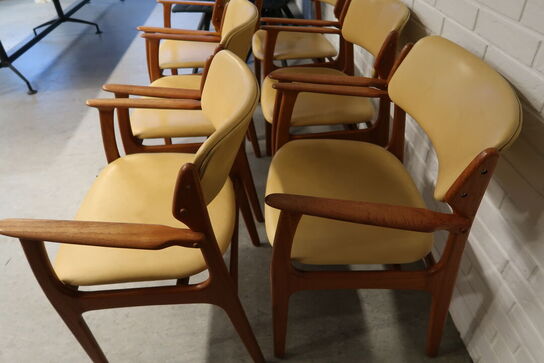 6 stk. armstole Erik Buch