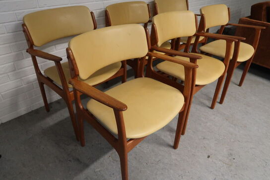 6 stk. armstole Erik Buch