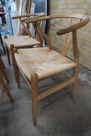 4 stk. Armstole "Y-Stolen" CH24 af Hans J. Wegner