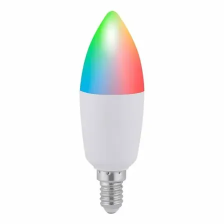 6 stk. led smart candle e14 rgb cct dæmpbar app remote(ubrugt)