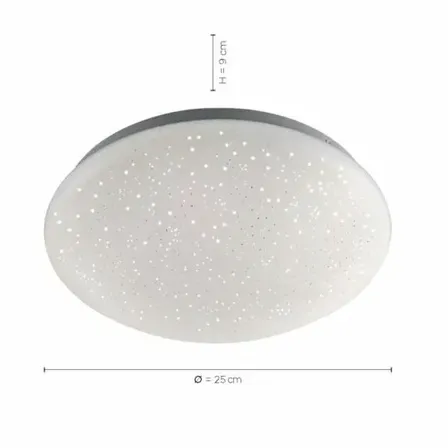 Paul Neuhaus led loftlampe stjernehimmel farveskift remote(ubrugt)