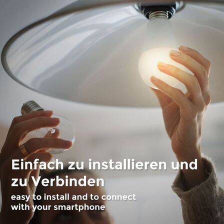 8 stk. B.K Licht Smarthome Wifi Pære E27 LED 9 Watt Tuya 806 Lumen 2700K(ubrugt)