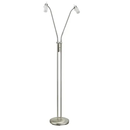 Leuchtendirekt Gulvlampe max 2 led læselampe stålglas(ubrugt)