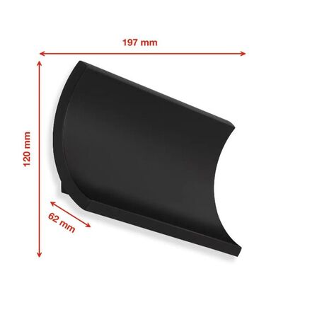 Telefunken udendørslampe led up down Sort(ubrugt)