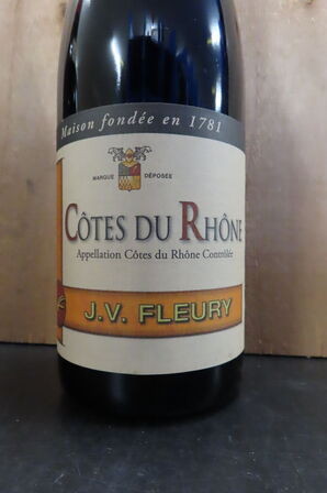 2 fl. Rødvin J.V. FLEURY 75cl.