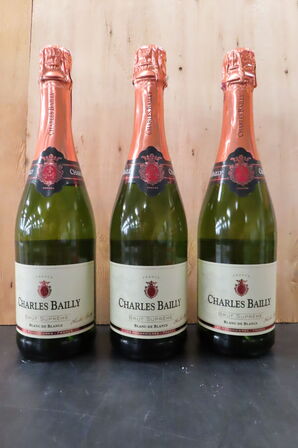 3 fl. Mousserende vin Blanc de Blancs CHARLES BAILLY