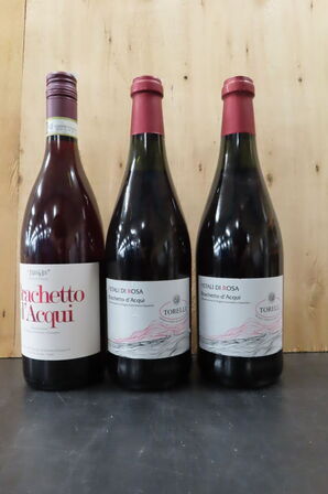 3 fl. Rødvin BRACHETTO d'ACQUI 75cl.