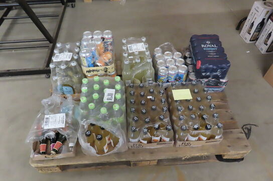 Diverse øl, sodavand og saft (overskredet holdbarhed)