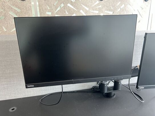 Elhæve/sænkebord DUBA-B8 80x180cm inkl. indh. & 2 stk. 27" LENOVO skærme