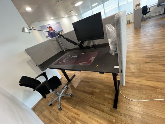 Elhæve/sænkebord SWEDSTYLE 80x180cm inkl. indh. & 27" LENOVO skærm