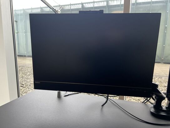 Elhæve/sænkebord SWEDSTYLE 80x180cm inkl. indh. & 2 stk. 27" LENOVO skærm