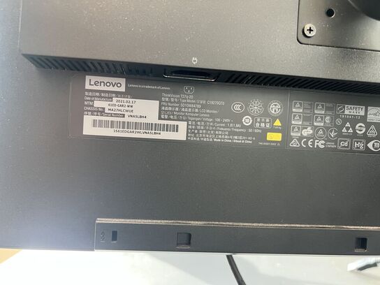 Elhæve/sænkebord DUBA-B8 80x180cm inkl. indh. & 27" LENOVO skærm