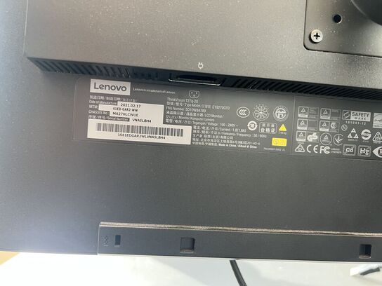 Elhæve/sænkebord DUBA-B8 80x180cm inkl. indh. & 27" LENOVO skærm