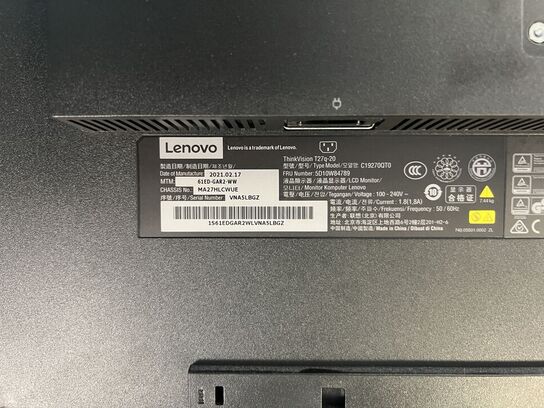 Elhæve/sænkebord DUBA-B8 80x180cm inkl. indh. & 27" LENOVO skærm