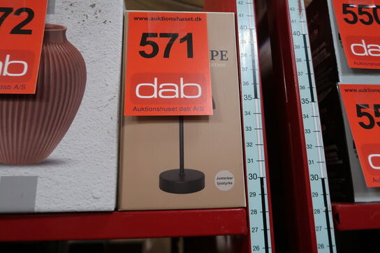 Cozzy bordlampe med touch sort H20 cm