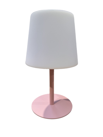 Genopladelig - Ude/ Inde Lampe Pink