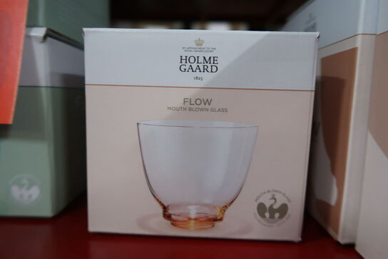 5 stk. Holmegaard Flow vandglas champagne 35 cl