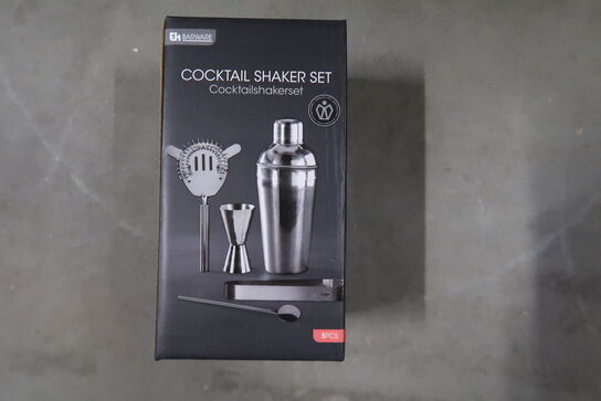 2 pk. Cocktail shaker sæt 5 stk.
