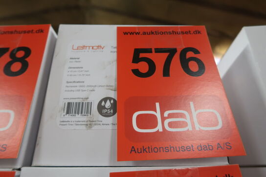 Genopladelig - Ude/ Inde Lampe Sort