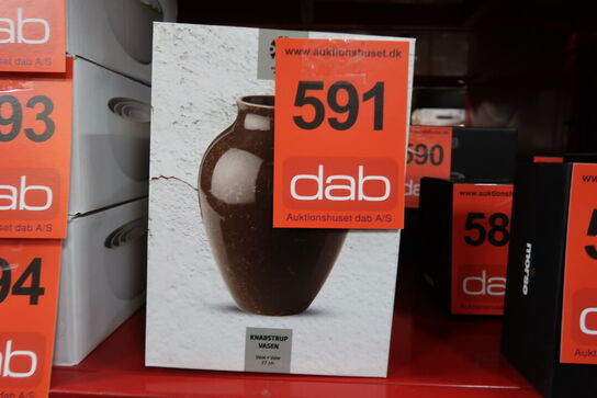 Knabstrup Keramik – Knabstrup Vasen Natura 27 cm, Brun