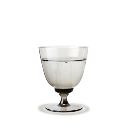 5 stk. Holmegaard Flow vandglas på fod smoke 35 cl