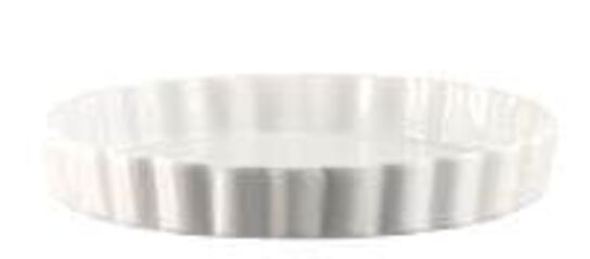 40 stk. Tærteform 240 mm hvid porcelæn 