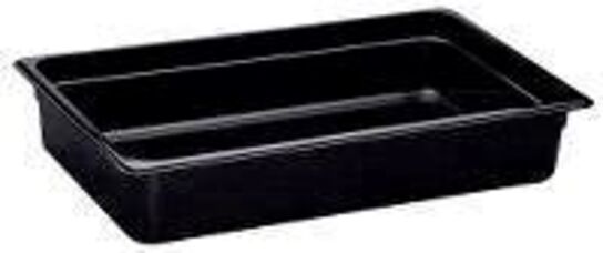 12 stk. Kantine 1/1 GN D100 mm sort Cambro