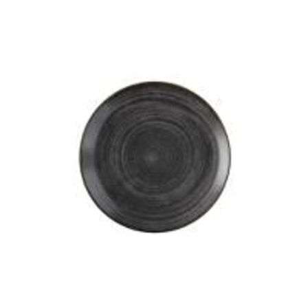 12 stk. Tallerken coupe grå 260 mm Stonecast Raw Churchill
