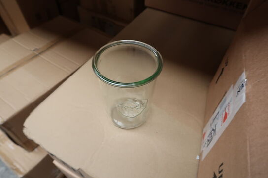 112 stk. Patentglas 85 cl u/låg Diam 100 mm Weck