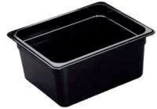 12 stk. Kantine 1/2 GN D150 mm sort Cambro