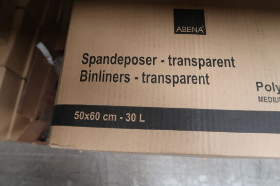 2 stk. Spandeposer klar 30 ltr 28 ruller af 50 stk pr kasse