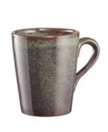 24 stk. Krus m/hank stentøj brun 85 mm Rustik