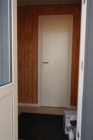 Pavillion indrettet som mandskabsvogn m. toilet & bad