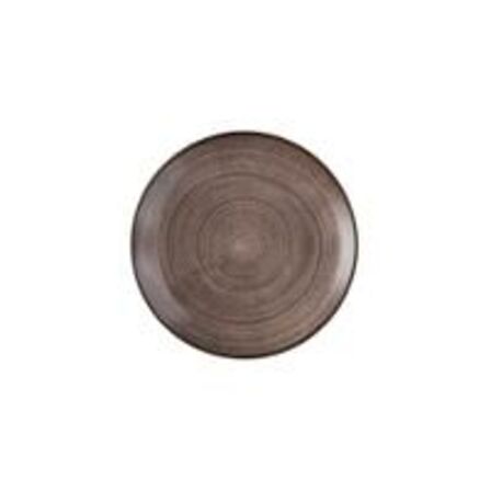 17 stk. Tallerken coupe brun 260 mm Stonecast Raw Churchill
