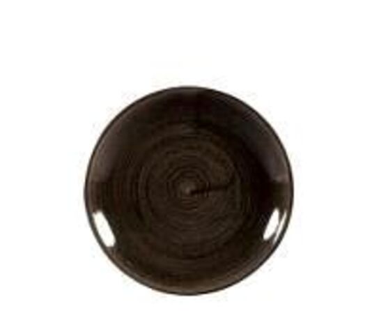 14 stk. Tallerken coupe patina sort 165 mm Stonecast Churchill