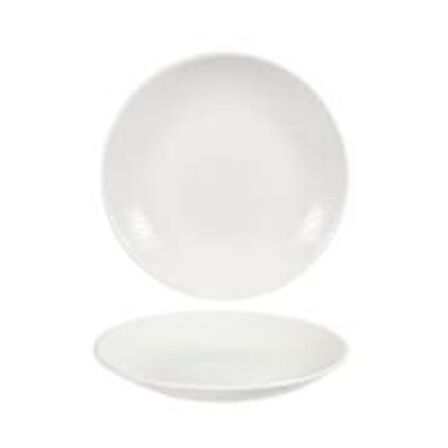 18 stk. Tallerken m/mønstret fane dyb 255 mm Isla Churchill