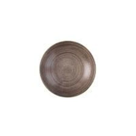 8 stk. Tallerken dyb coupe brun 182 mm Stonecast Raw Churchill