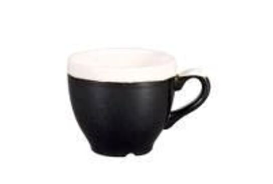 12 stk. Espresso kop sort 10 cl Monochrome Churchill