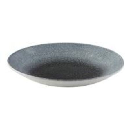 12 stk. Tallerken coupe dyb mørkeblå m/lyseblå D255mm Raku Duo